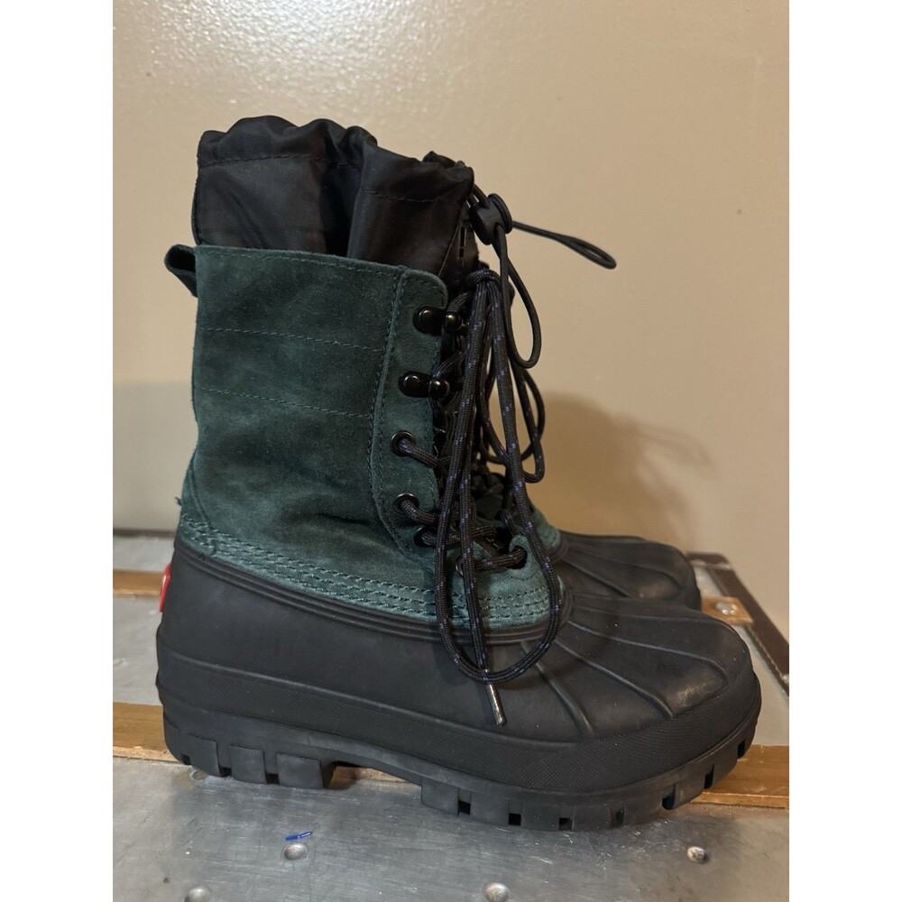 Hunter Skylar Waterproof Boot Green/black Suede Women's Sz 7 $225 NWOB